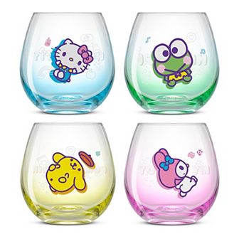JoyJolt Hello Kitty® and Friends Above the Clouds Stemless Drinking Glasses