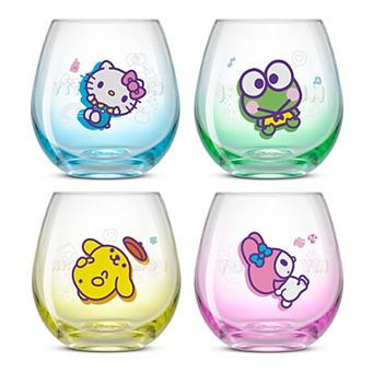JoyJolt Hello Kitty® and Friends Above the Clouds Stemless Drinking Glasses