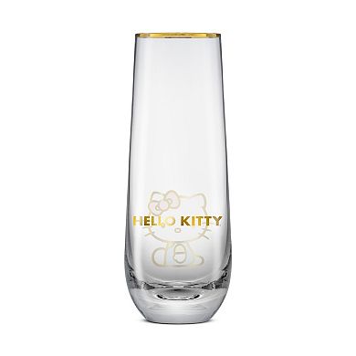 JoyJolt Hello Kitty® Stay Gold Stemless Flutes