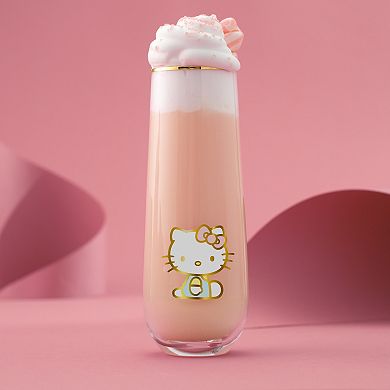 JoyJolt Hello Kitty® Stay Gold Stemless Flutes