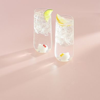 JoyJolt Hello Kitty® and Mimmy 3D Icon Tall Drinking Glasses