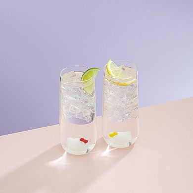 JoyJolt Hello Kitty® and Mimmy 3D Icon Tall Drinking Glasses