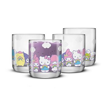 JoyJolt Hello Kitty® and Friends Rainbow Short Drinking Glasses