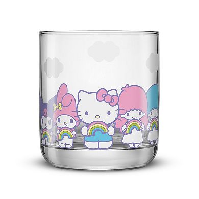 JoyJolt Hello Kitty® and Friends Rainbow Short Drinking Glasses