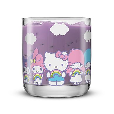 JoyJolt Hello Kitty® and Friends Rainbow Short Drinking Glasses
