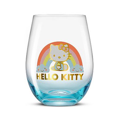 JoyJolt Hello Kitty® Sweet Rainbow Stemless Drinking Glasses