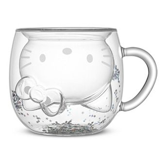 JoyJolt Hello Kitty® 50th Anniversary Limited Edition 3D Double Wall Glass Mug