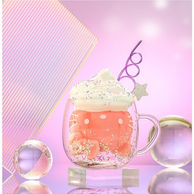 JoyJolt Hello Kitty® 50th Anniversary Limited Edition 3D Double Wall Glass Mug