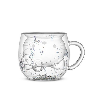 JoyJolt Hello Kitty® 50th Anniversary Limited Edition 3D Double Wall Glass Mug