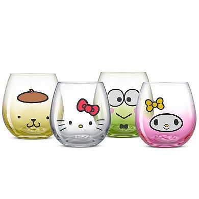 JoyJolt Hello Kitty® and Friends Hello Sippy Stemless Drinking Glasses