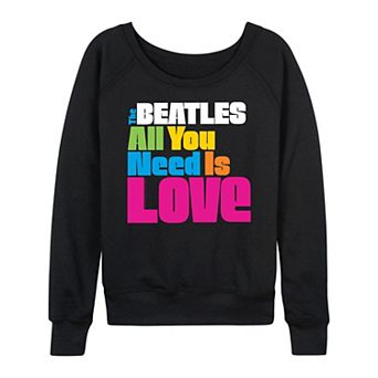 Women's The Beatles All You Need Is Love French Terry Long Sleeve Tee