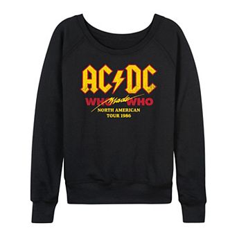 Women's ACDC Who Made Who Tour French Terry Long Sleeve Tee