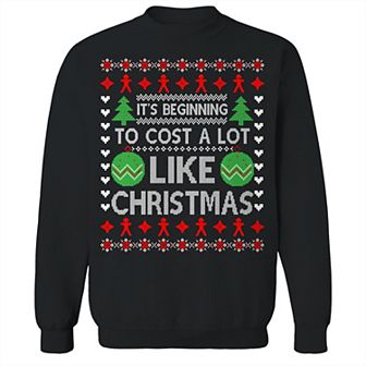 Men's Ugly Beginning Cost Christmas Graphic Sweatshirt