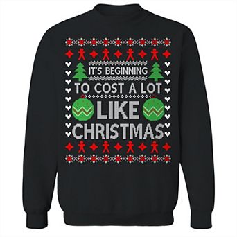 Men's Ugly Beginning Cost Christmas Graphic Sweatshirt