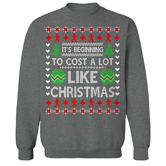 Men's Ugly Beginning Cost Christmas Graphic Sweatshirt