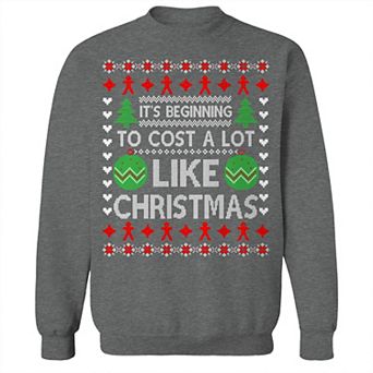 Men's Ugly Beginning Cost Christmas Graphic Sweatshirt