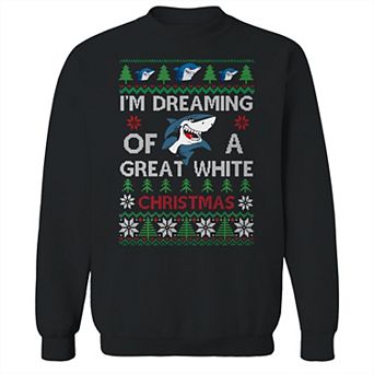 Men's Dreaming White Christmas Sweater Graphic Sweatshirt