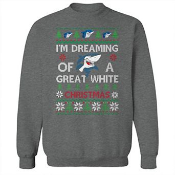 Men's Dreaming White Christmas Sweater Graphic Sweatshirt