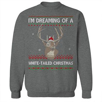 Men's Whitetailed Christmas Sweater Graphic Sweatshirt