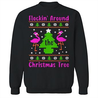 Men's Flamingo Christmas Sweater Graphic Sweatshirt