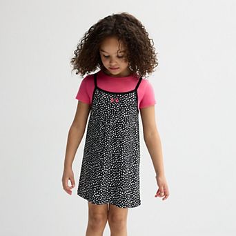 Girls 4-6x Under Armour Baby Tee & Polka Dot Dress Set