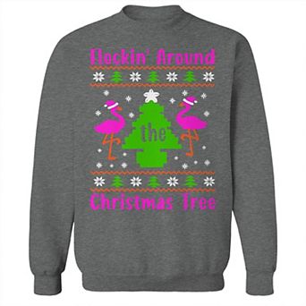 Men's Flamingo Christmas Sweater Graphic Sweatshirt