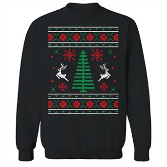 Men's Ugly Knitted Christmas Sweater Graphic Sweatshirt