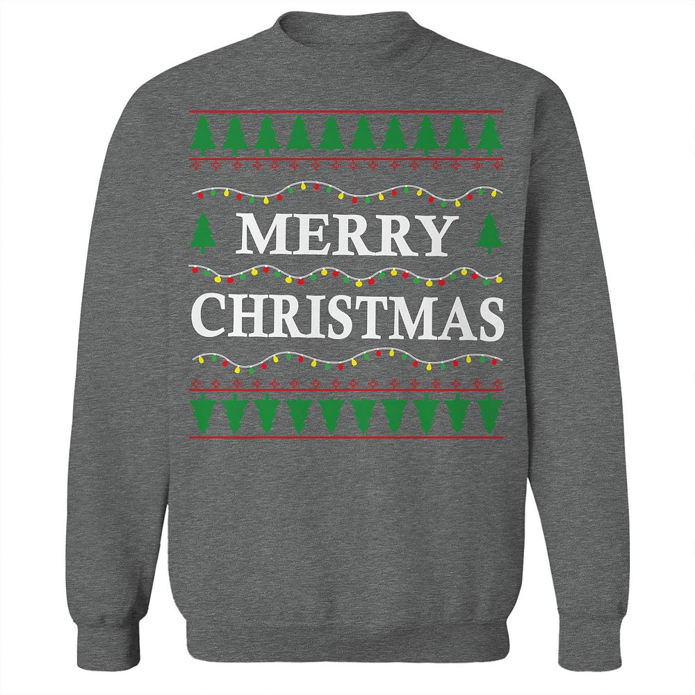 SO ME Merry Tinsel Lettering Christmas Sweater Top