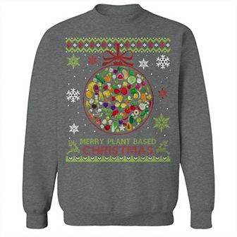Men's Plant Based Christmas Sweater Graphic Sweatshirt