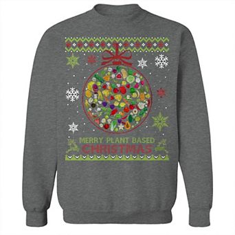 Men's Plant Based Christmas Sweater Graphic Sweatshirt