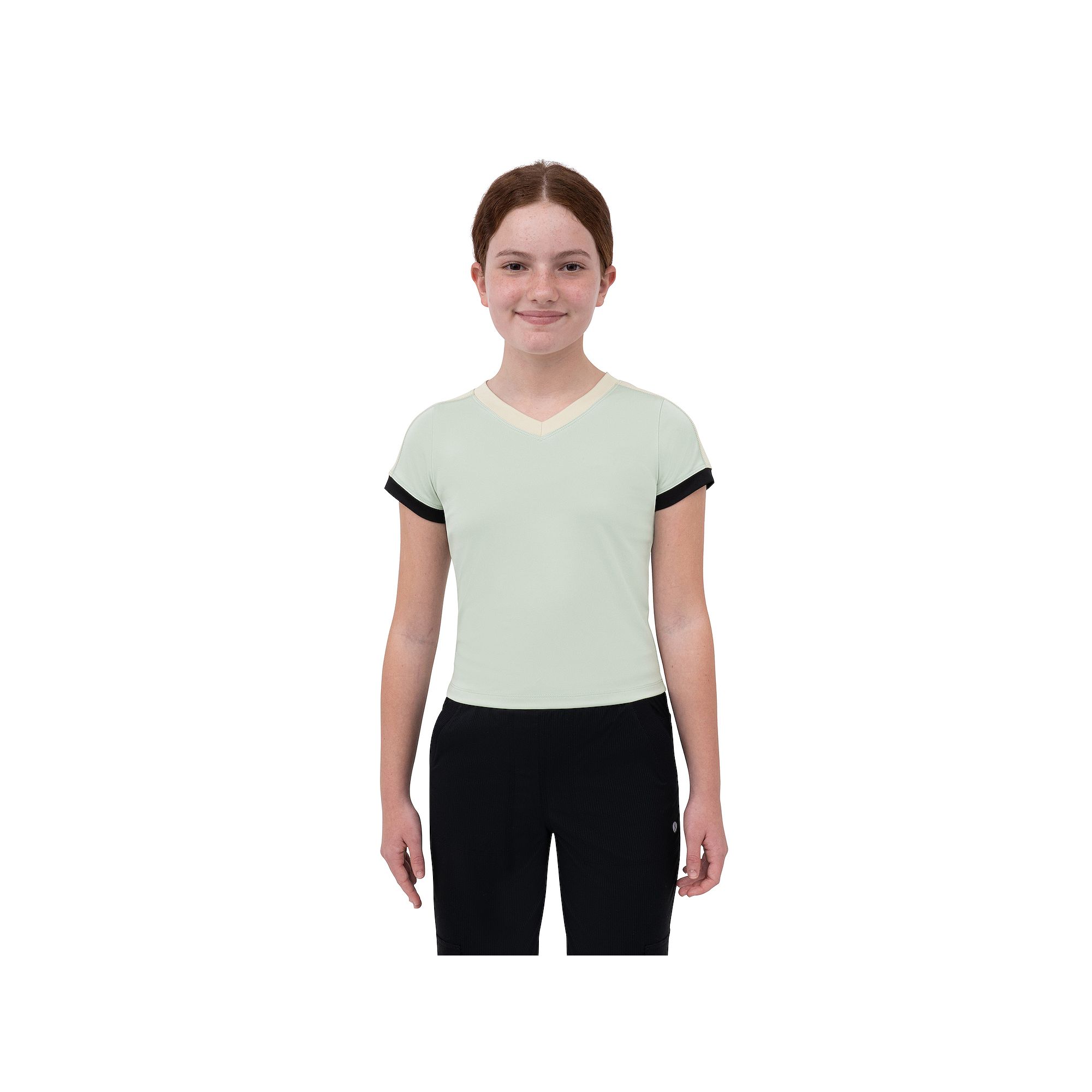 Girls 7-20 Layer 8 Short Sleeve Meet & Greet Baby Tee, Girls, Size: Small,