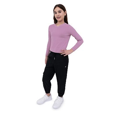 Girls 7-16 Layer 8 Long Sleeve V-Neck Top