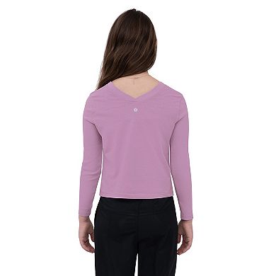 Girls 7-16 Layer 8 Long Sleeve V-Neck Top