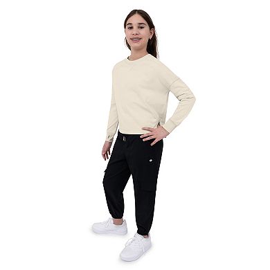 Girls 7-16 Layer 8 Oversized Long Sleeve Crewneck Top
