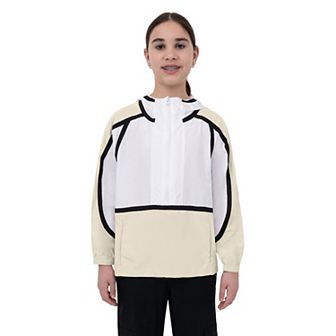 Girls 7-16 Layer 8 Contrast Half Zip Hoodie