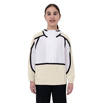 Girls 7-16 Layer 8 Contrast Half Zip Hoodie