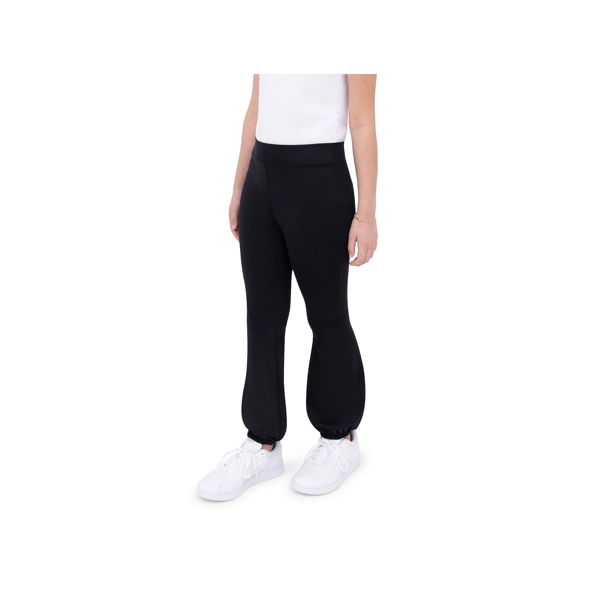 Girls 7-16 Layer 8 Fit and Flow Yoga Pants, Girls, Size: Small, Black