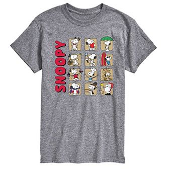 Men's Peanuts Snoopy Calendar Graphic Tee