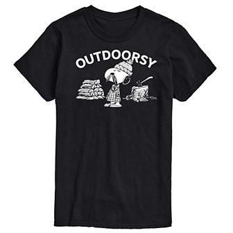 Men's Peanuts Outdoorsy Snoopy Graphic Tee