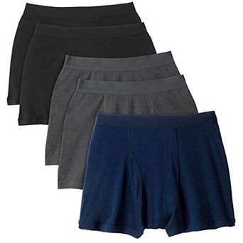 KingSize Men's Big & Tall Cotton Boxer Briefs 5-Pack