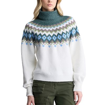 Women s Buffalo David Bitton Winry Geometric Print Turtleneck Sweater
