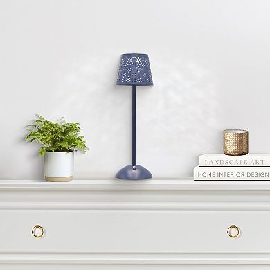 Draper James Stamped Metal Cordless Touch Table Lamp