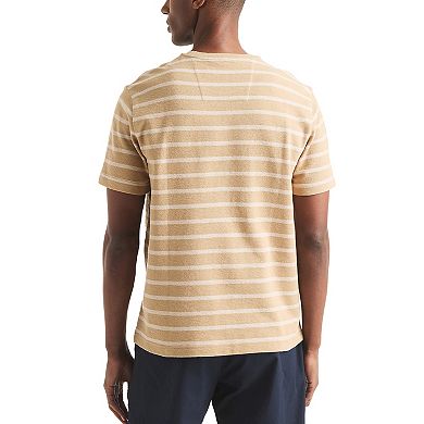 Men's Nautica Striped Textured Crewneck T-Shirt