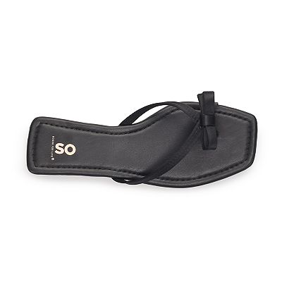 SO® Taleah Bow Women's Thong Sandals