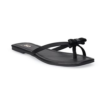 SO® Taleah Bow Women's Thong Sandals