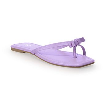 SO® Taleah Bow Women's Thong Sandals