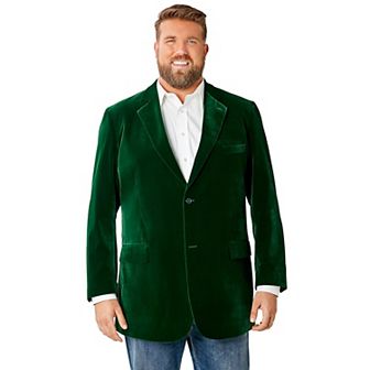 KingSize Men's Big & Tall Velvet Blazer