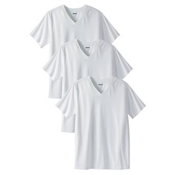 KingSize Men's Big & Tall Cotton V-Neck Undershirt 3-Pack