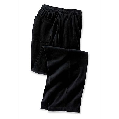 KingSize Men's Big & Tall Velour Open-Bottom Sweatpants