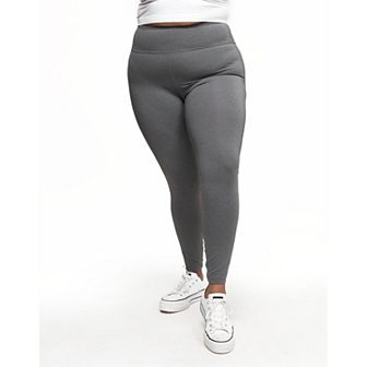 Haley Women's Plus-Size Heather Compression Activewear Legging